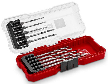 Набор сверл Einhell 10 штук,2-6.5мм,по металлу,HSS 135 гр,с 6-гранным хвостовиком,S-Case 108723