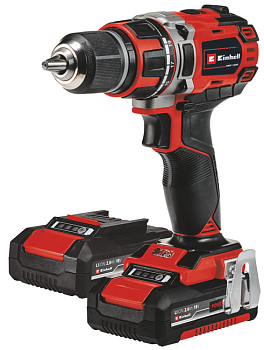 Аккумуляторная дрель Einhell pxc te-cd 18/50 li bl, 18в, 50нм, патрон 13мм, 2x2,0 ач, кейс 4513896_u