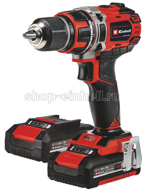 Аккумуляторная дрель Einhell pxc te-cd 18/50 li bl, 18в, 50нм, патрон 13мм, 2x2,0 ач, кейс 4513896_u