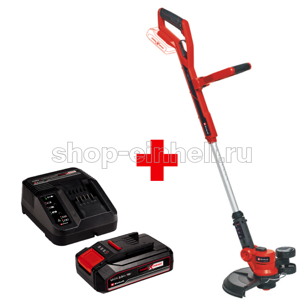 Триммер аккумуляторный Einhell GE-CT 18/30 LI + АКБ 2,5Ач + ЗУ 3411250SET