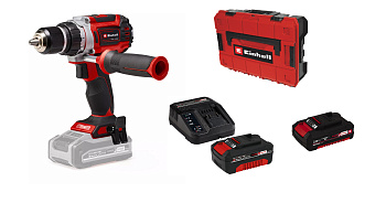 Дрель аккумуляторная Einhell PXC TP-CD 18/60 Li BL +4Ач+2 Ач+ЗУ 3А+S-F case  4514210SET24
