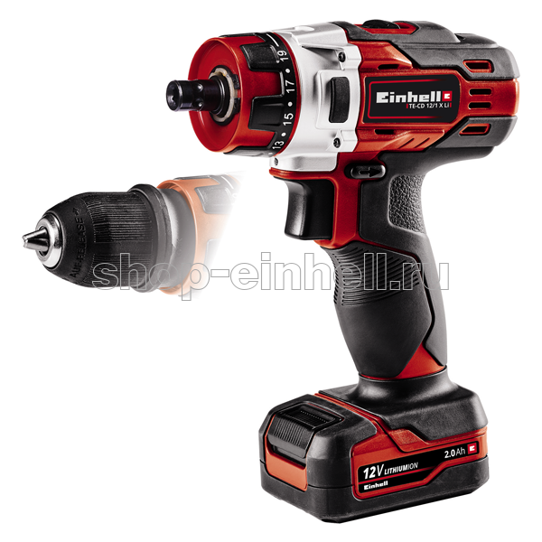 Дрель аккумулторная Einhell TE-CD 12/1 X-Li (1x2,0Aч) 4513592_u