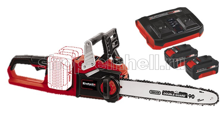 Пила цепная аккумуляторная Einhell PXC GE-LC 36/35 Li BL (2 акк.4,0Ач + з.у.) 4501780SET