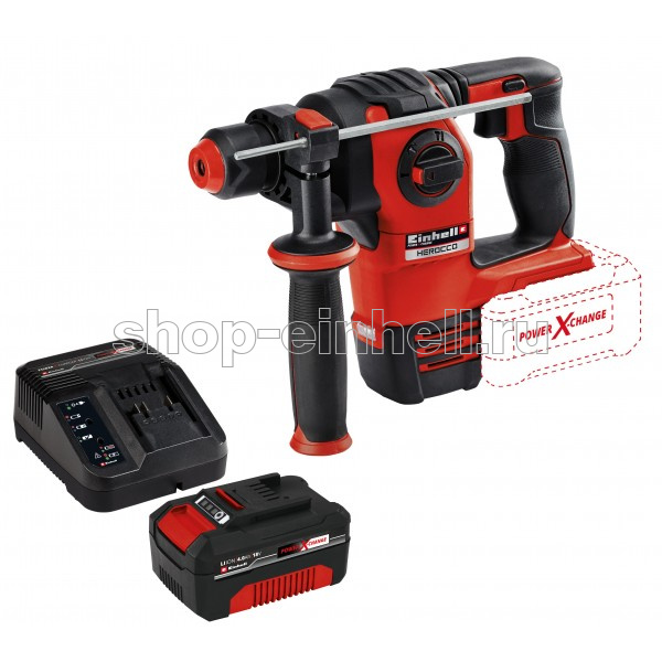 Перфоратор аккумуляторный Einhell PXC HEROCCO (аккумулятор 18В, 4Ач+з\у) 4513900SET_u