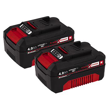 Комплект аккумуляторов Einhell Twinpack 18V, 4.0 Ач, PXC, Li-Ion 4511489