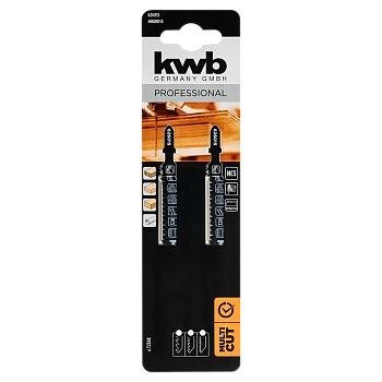 Пилки для лобзика по дереву и пластику KWB (быстрый рез хорошего качества) 626015