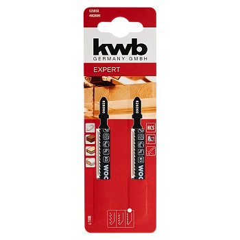 Пилки для лобзика по дереву KWB (чистый рез) 626060