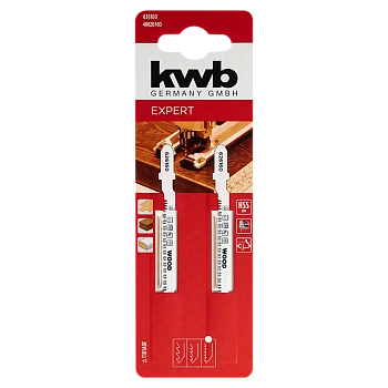 Пилки для лобзика по дереву биметаллические KWB (фигурный рез) 626160
