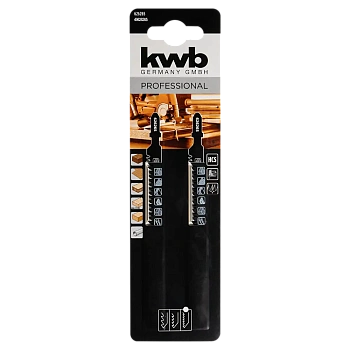 Пилки для лобзика по дереву KWB (быстрый рез) 626265
