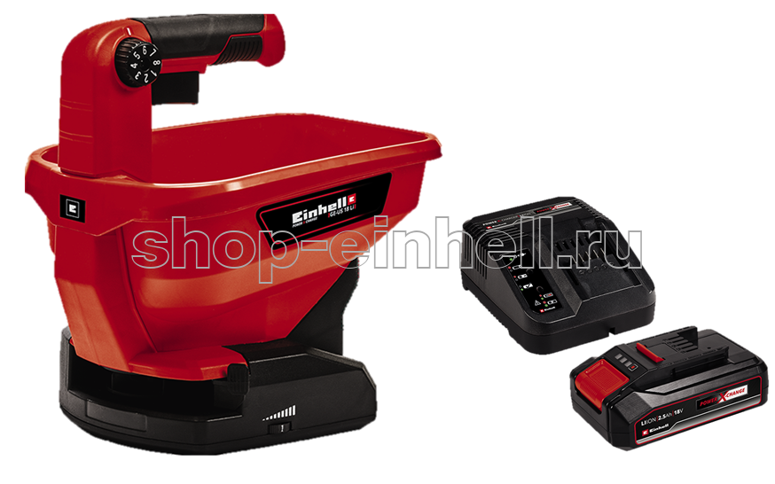 Сеялка аккумуляторная Einhell PXC GE-US 18 Li з/у + аккумулятор 2,5 Ач 3415410SET_u